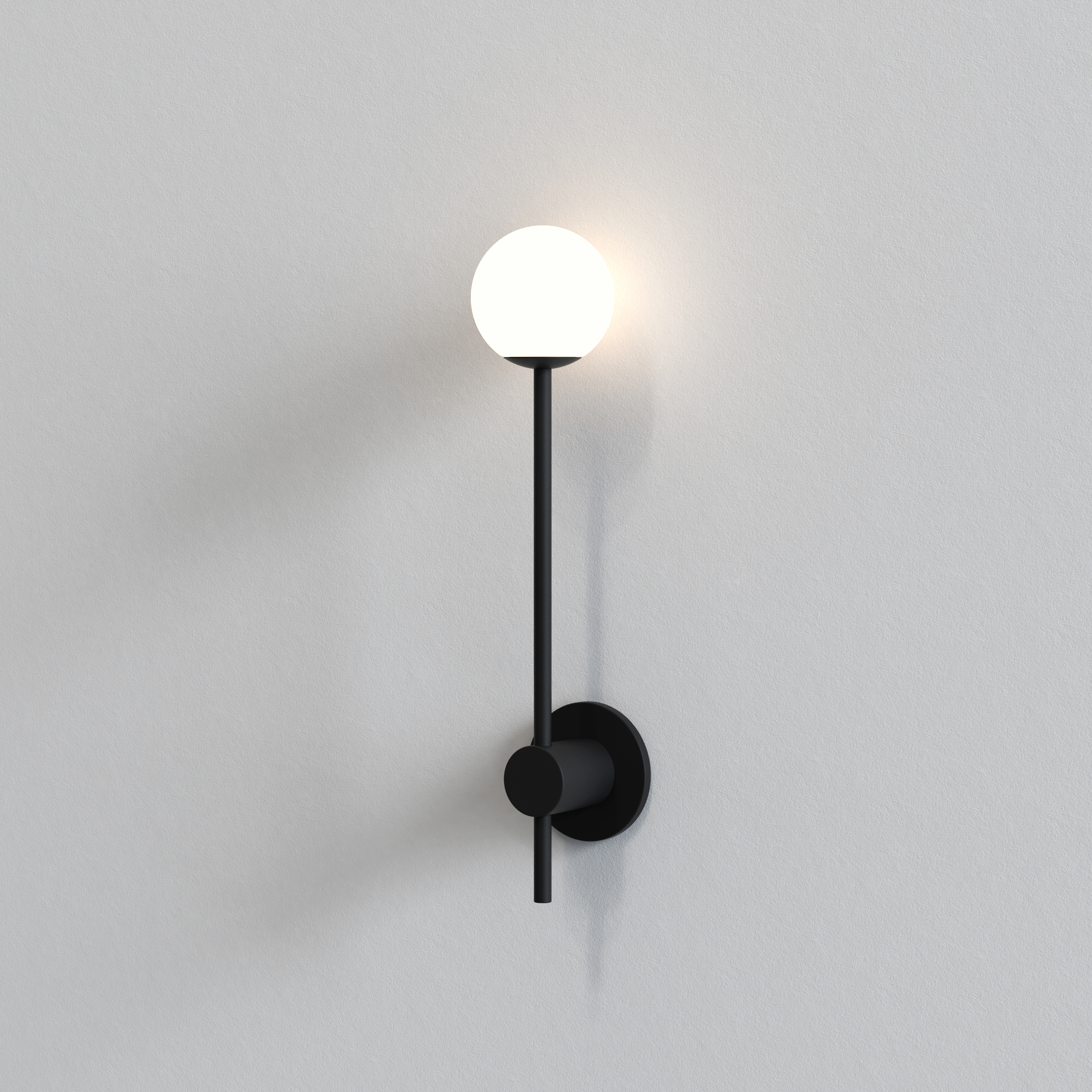 astro black wall light