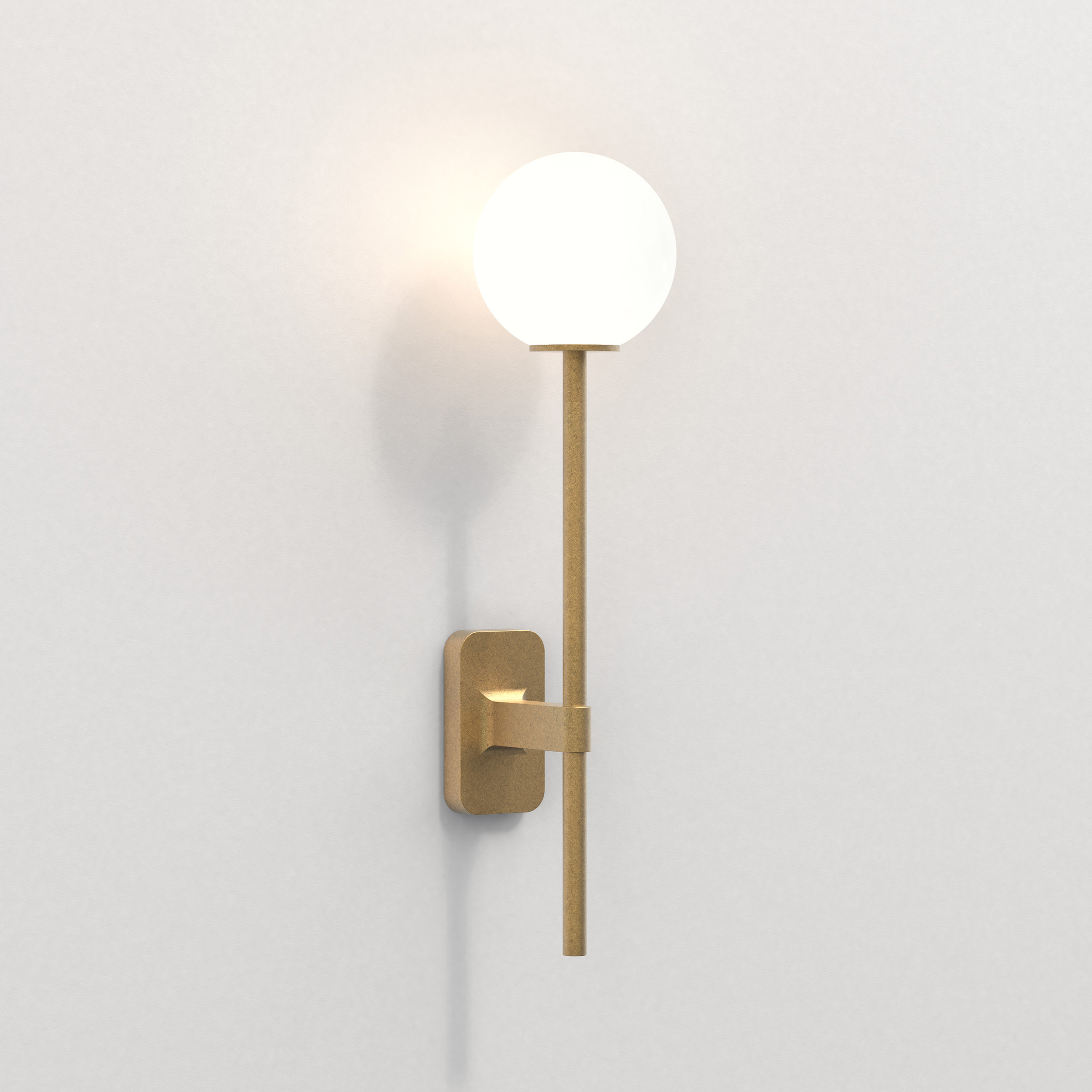 astro brass wall light