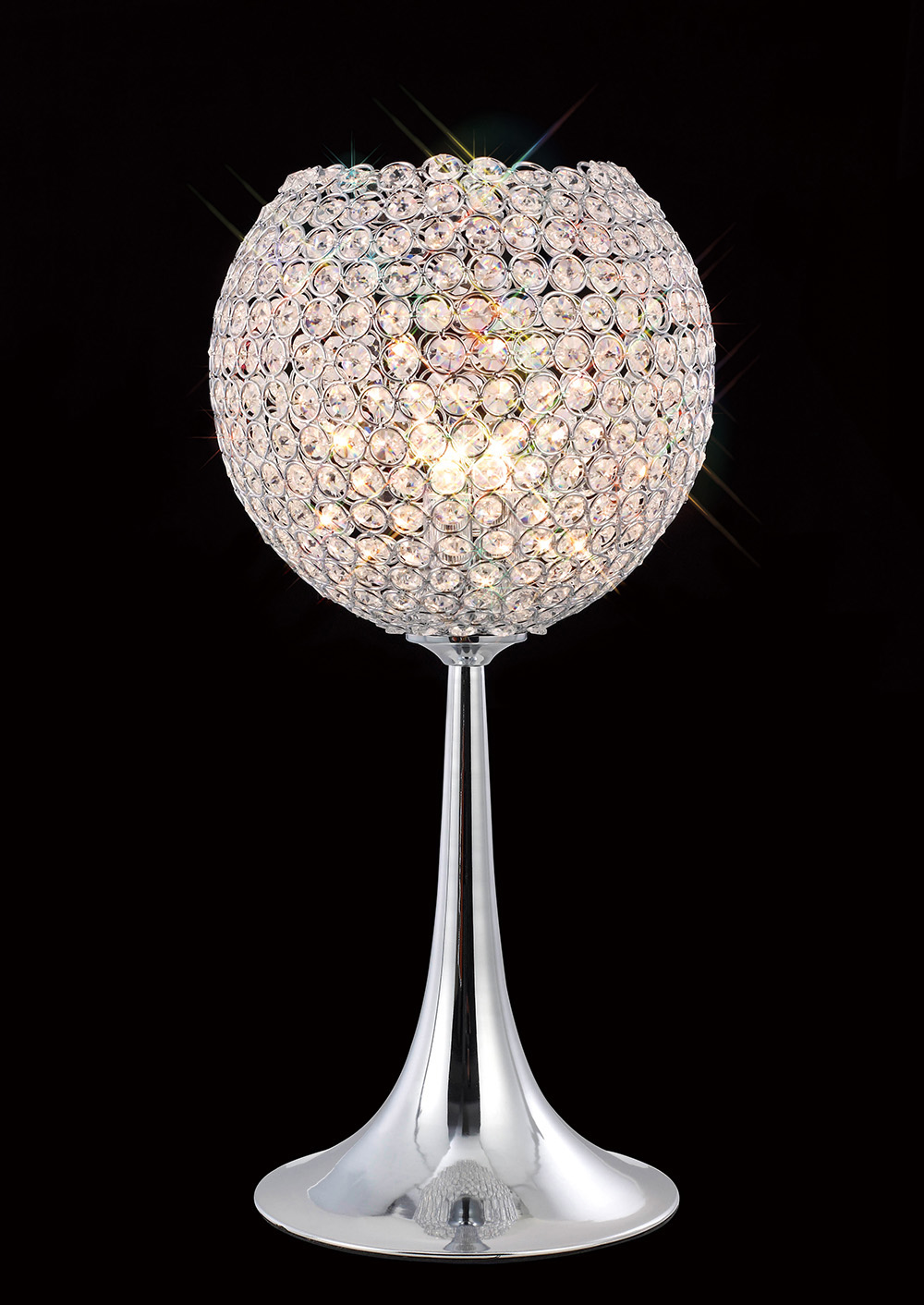 sparkle crystal goblet lamp