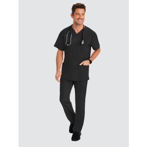 Healing Hands Works Mens Scrub Set Bundle | 7x Matthew V-Neck Tunic & 7x Ryan Trousers