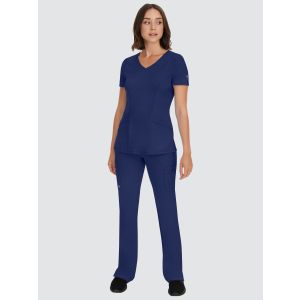 Healing Hands Works Womens Scrub Set Bundle | 7x Madison V-Neck Tunic & 7x Renee Jogger