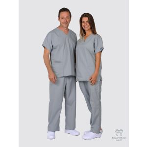 Cherokee Unisex Scrub Set Bundle | 5x V-Neck Tunic & 5x Drawstring Trousers