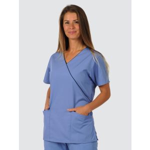 Dickies Womens Scrub Set | 5x Mock Wrap Top & 5x Drawstring Scrub Trousers