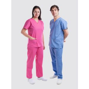 Dickies Unisex Scrub Set Bundle | 7x Multi Pocket Top & 7x Drawstring Trousers