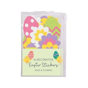 Easter Felt Egg and Flower Stickers