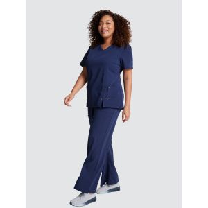 Xtreme Stretch Womens Scrub Set Bundle | 3x V-Neck Tunic & 3x Drawstring Trousers