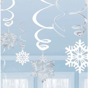 Snowflake Hanging Swirls