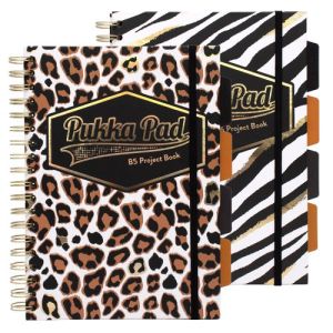 Pukka Pad Wild B5 Hardback Project Book (Pack of 2) Assorted