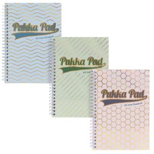 Pukka Pad Haze Jotta Notepad A5 Wirebound 200 Pages 80GSM Ruled Sheets (Pack of 3) Assorted