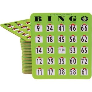 Large Print Bingo Slide Cards