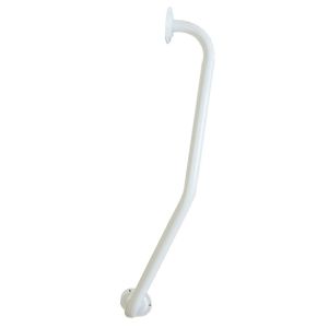 WHITE L-H NEWEL POST GRAB RAIL 700MM