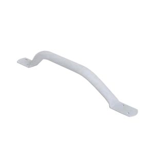 WHITE OFFSET FLATEND STEEL GRABRAIL 455MM